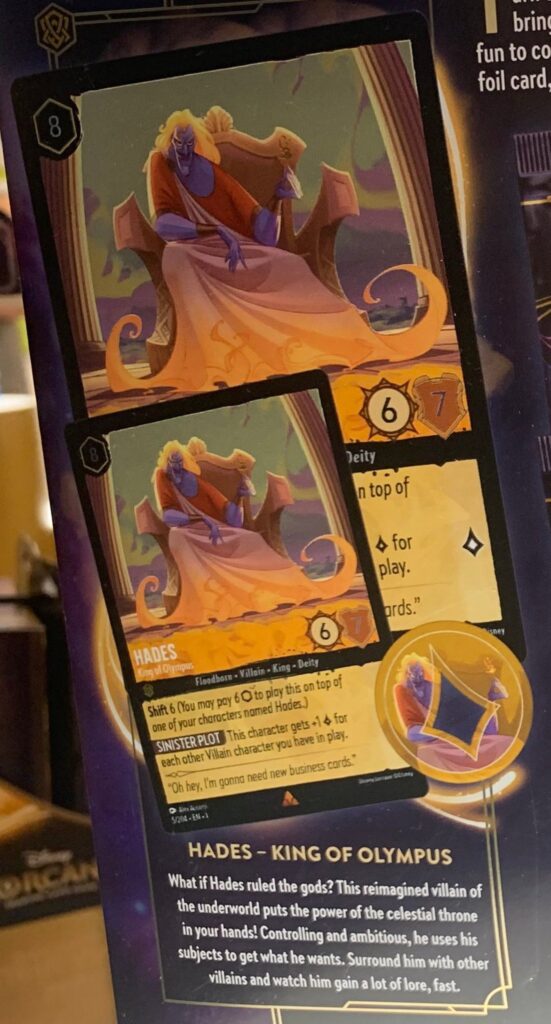 Hades King of Olympus Gift Set clear image & "Lore" gameplay term